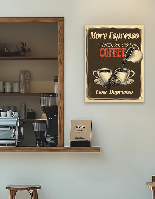 Load image into Gallery viewer, HTTART Vintage Coffee Canvas Wall Art 12x16 Set of 2 Retro Brown
