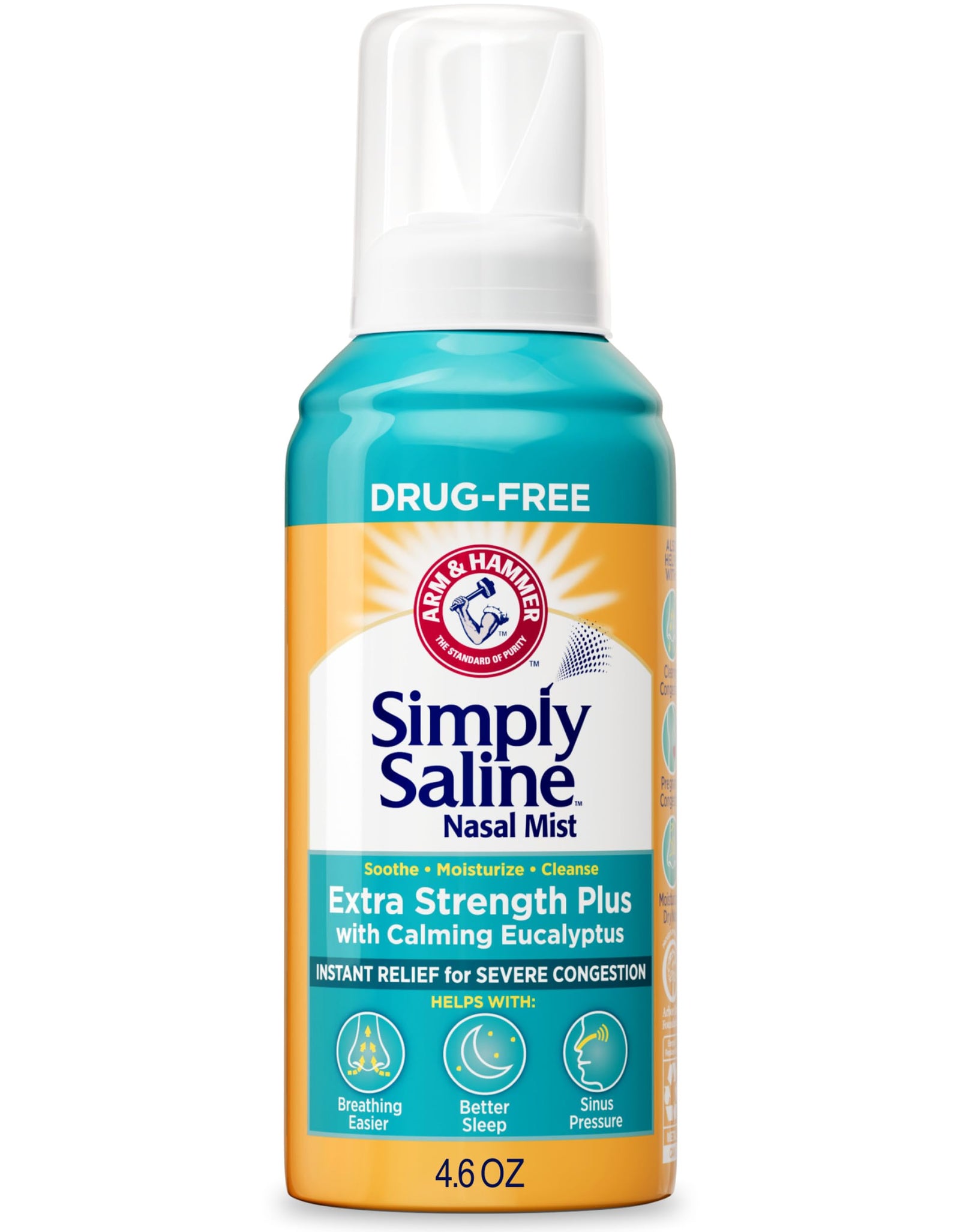 ARM & Hammer Simply Saline Extra Strength Plus Eucalyptus Nasal Mist 4.6 oz