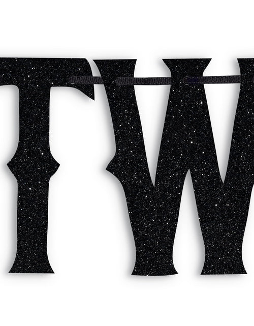 Load image into Gallery viewer, LOVELY BITON A Tale of Two Souls Halloween Wedding Banner Black Paper
