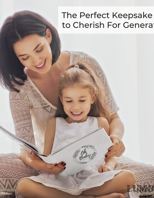 Load image into Gallery viewer, LUMOSX Pregnancy Journal Memory Book Baby Bump Stickers Beige Gender Neutral
