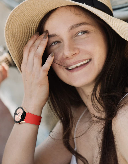 Load image into Gallery viewer, Apbands Silicone Sport Strap for Samsung Galaxy Watch 20mm Red Size 20mm
