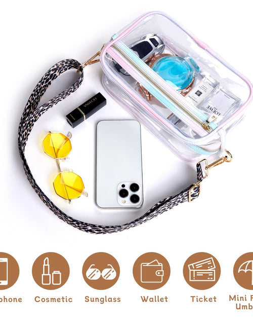 Load image into Gallery viewer, HANXIUCAO Clear Small Crossbody Bag for Women Fashionable TPU+PU
