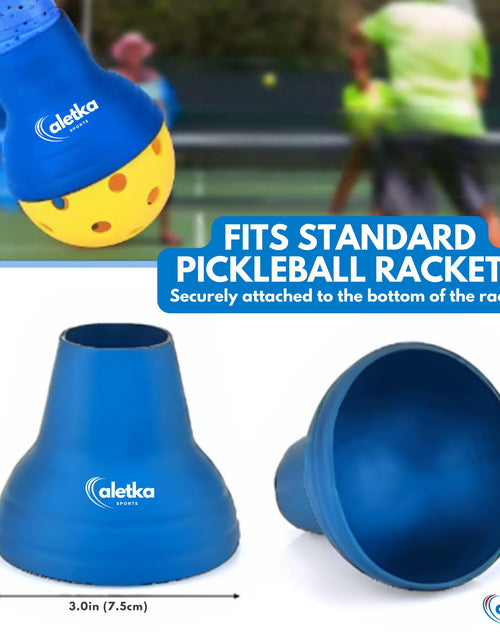 Load image into Gallery viewer, aletka 2-Pack Pickleball Ball Retriever Paddle Suction Cup Blue Pink
