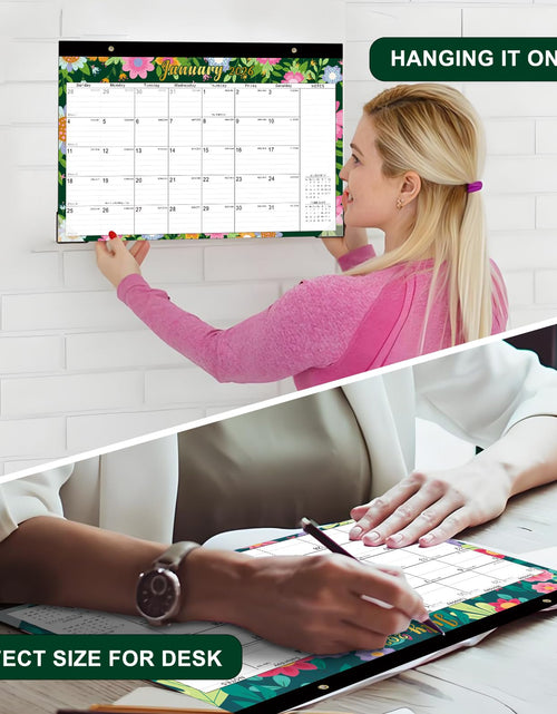 Load image into Gallery viewer, Lbylyhxc 2026-2027 18-Month Desk Calendar 17x12 Flowers Jan 2026-Jun 2027
