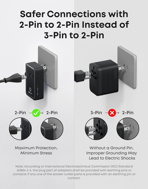 Load image into Gallery viewer, Anker Nano Travel Adapter (5-in-1, 20W, 1-Pack)
