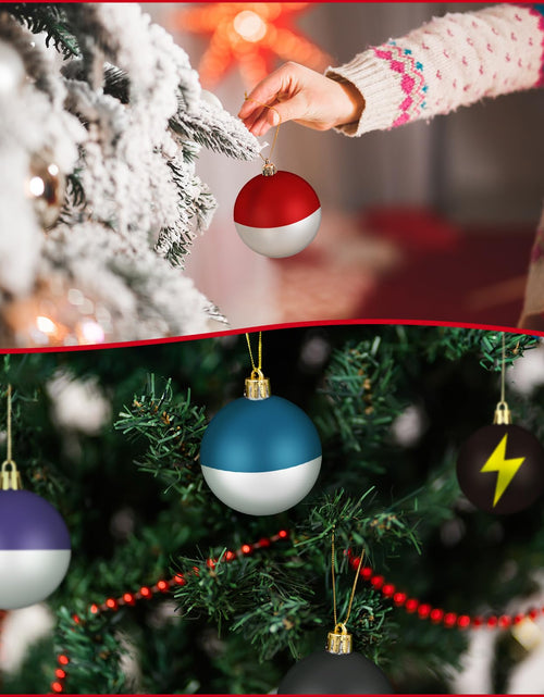 Load image into Gallery viewer, Rotatingpals 24pcs 2.4in Christmas Tree Ball Ornaments Lightning Color
