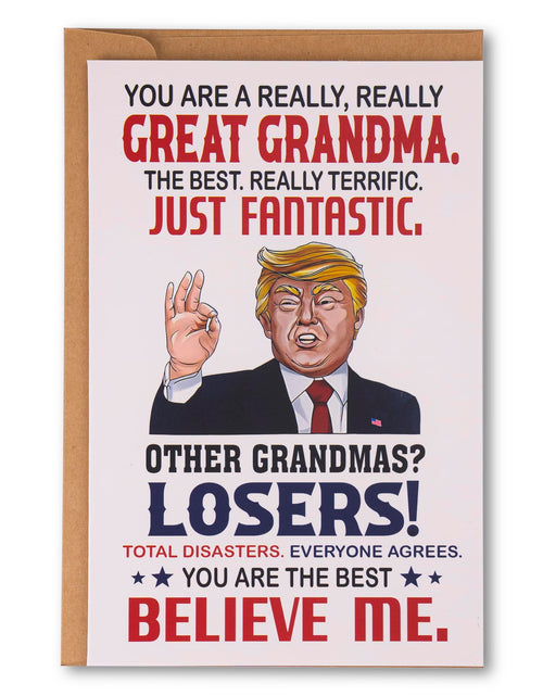 Load image into Gallery viewer, decorluxes Grandma Funny Greeting Card Birthday Mother's Day Christmas Cartoon
