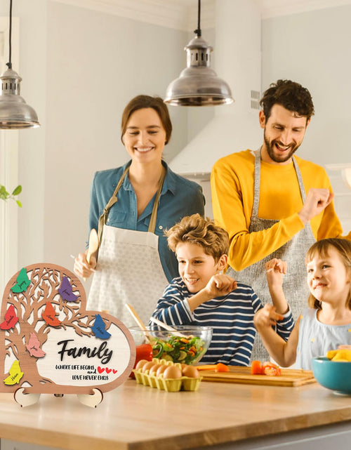 Load image into Gallery viewer, HPNIUB 3D Family Tree Decor Personalized Names Sign 11.4x11.2 Multicolor
