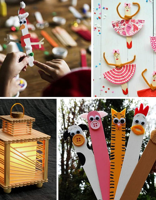 Load image into Gallery viewer, Mibly 500 Pcs Wooden Wax Sticks Assorted Applicator Spatulas for Body Face Legs
