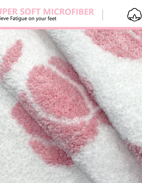 Load image into Gallery viewer, Aprophic Pink Pumpkin Bath Mat Fall Non Slip Microfiber Bathroom Rug 17x24
