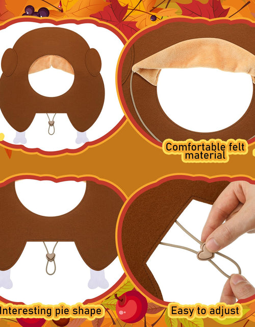 Load image into Gallery viewer, Geyoga Thanksgiving Turkey Hat Adjustable Pet Costume Medium Size
