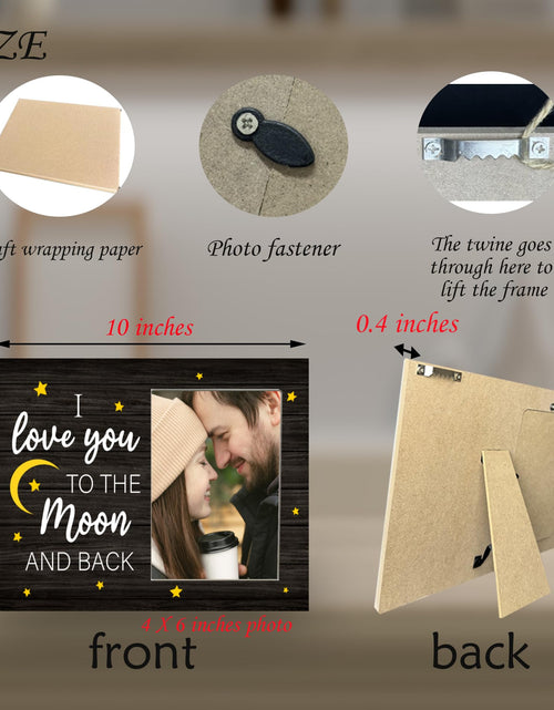 Load image into Gallery viewer, CAIFZ I Love You to the Moon and Back Picture Frame 4x6 Gift for Couple
