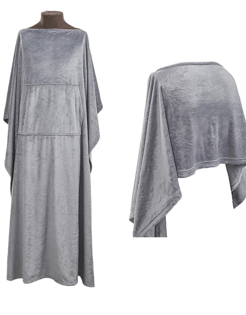 Load image into Gallery viewer, Commollis 2-in-1 Travel Blanket &amp; Pillow Lightgray Compact Warm All-Season
