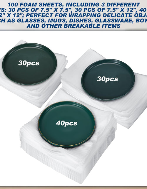 Load image into Gallery viewer, Berlune 200pcs Foam Sheets Packing Cushioning Supplies 7.5x7.5,7.5x12,12x12

