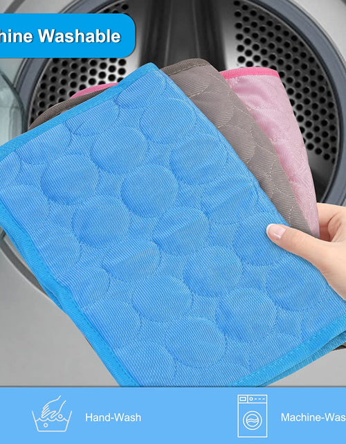 Load image into Gallery viewer, 2PCS Summer Cooling Mat for Small Animals Bunny Guinea Pig 15.8x11.8 Grey
