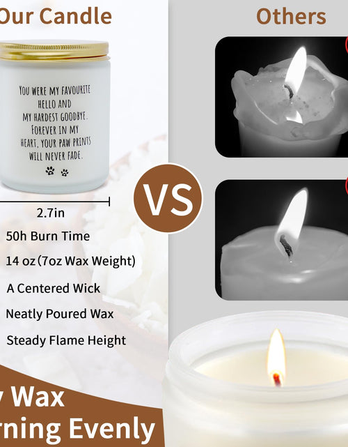 Load image into Gallery viewer, DFQ Freesia Scented Pet Memorial Candle Sympathy Gift for Dog Lovers
