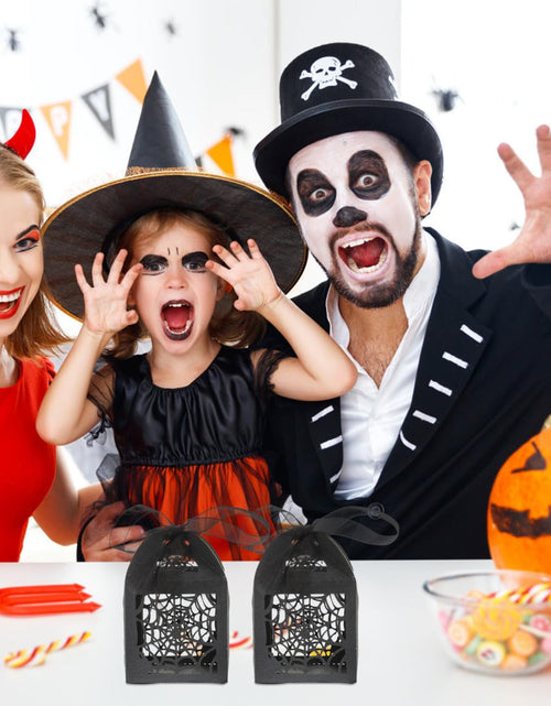 Load image into Gallery viewer, BESTOYARD Halloween Hollow Die-Cut Candy Boxes Black 8.27x4.53in 50pcs
