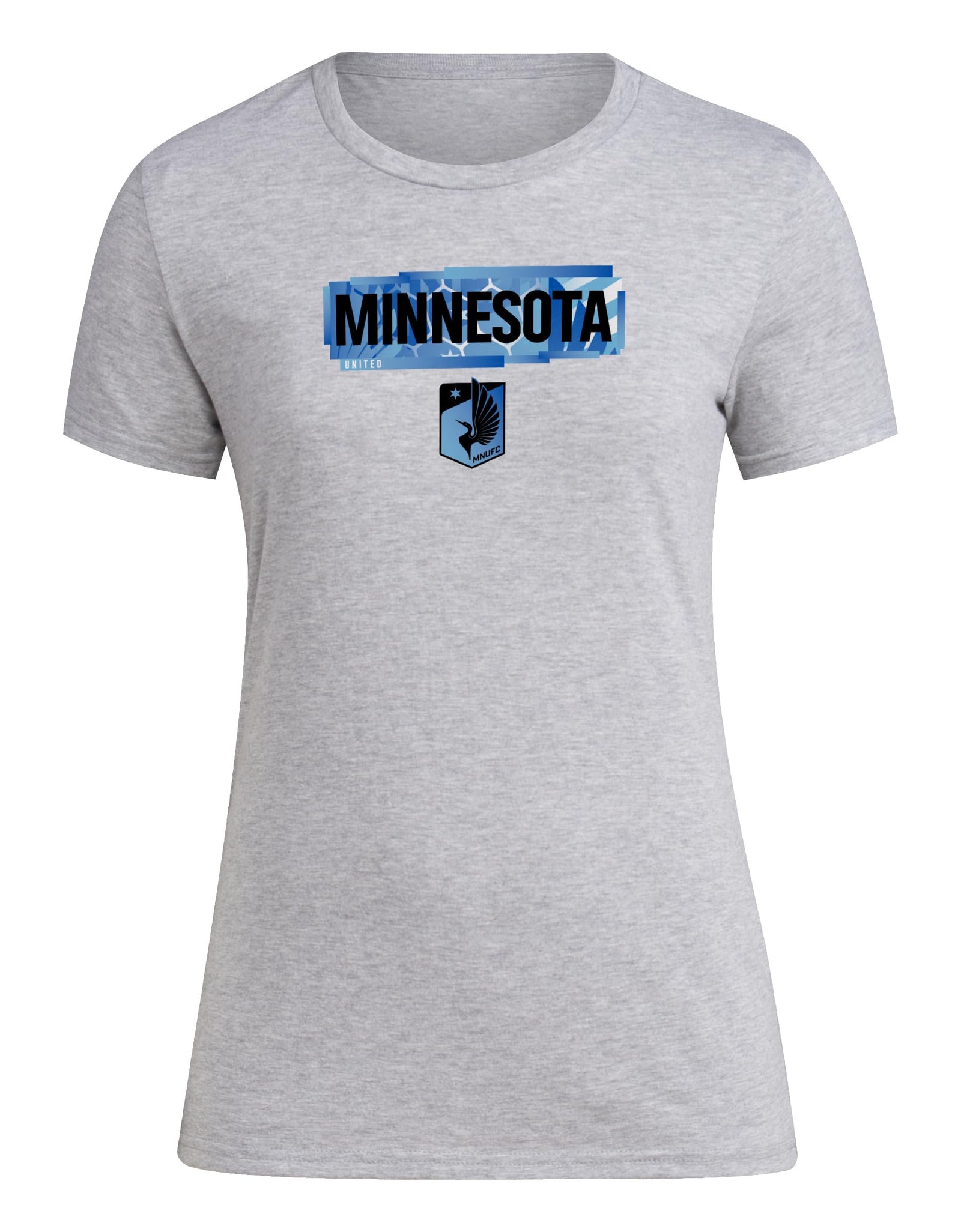 adidas Minnesota United FC Womens Local Pop Pre-game T-shirt Grey Heather Size S