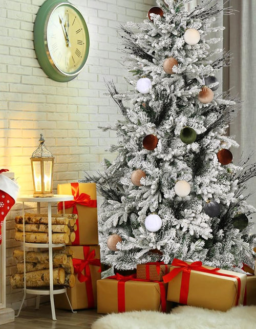Load image into Gallery viewer, SUPREME XMAS 12 Pcs Velvet Christmas Ornaments Set 80mm Multi Color
