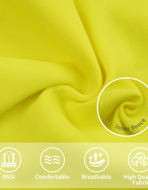 Load image into Gallery viewer, RadiantGear Hi-Vis Safety Hoodie Class 3 Reflective Yellow Size M
