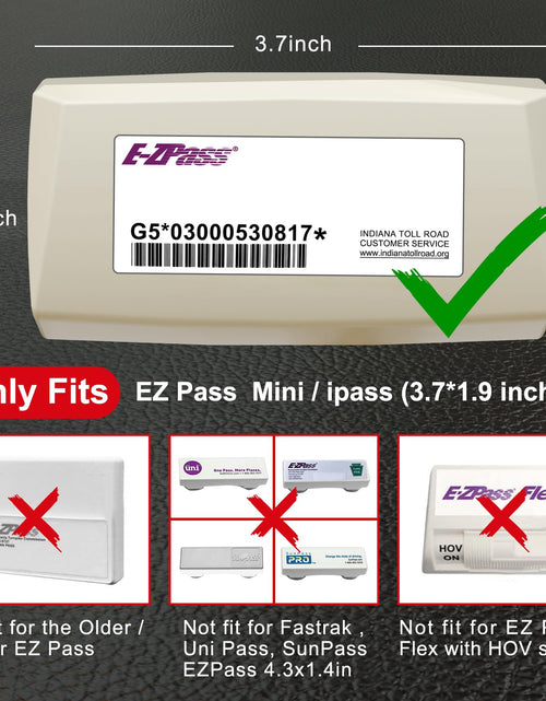 Load image into Gallery viewer, FLLIK EZ Pass Holder Windshield Clear Strong Suction Cups 1 Pack
