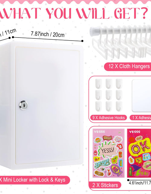 Load image into Gallery viewer, Geelin Mini Locker Keys Small Storage Cabinet Rectangular 11.81x3.94x4.33 Inch
