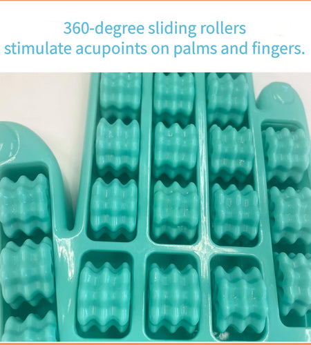 Hand Massager Finger Roller for Arthritis Carpal Tunnel Pain Relief Blue