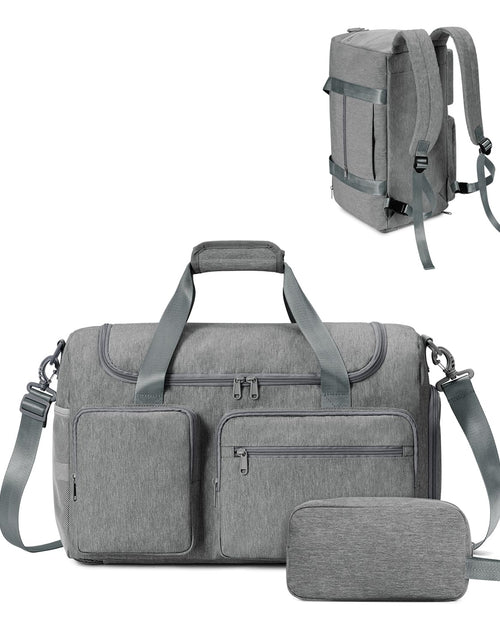 Load image into Gallery viewer, sportsnew Travel Duffel Bag 27L Gym Shoe Compartment Grey Medium Size
