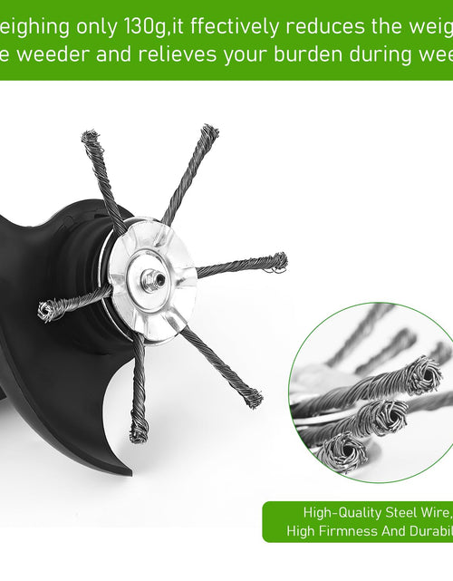 Load image into Gallery viewer, Generic Steel Wire Grass Trimmer Head 6 Inch 2PCS Silver Spindle 0.2in
