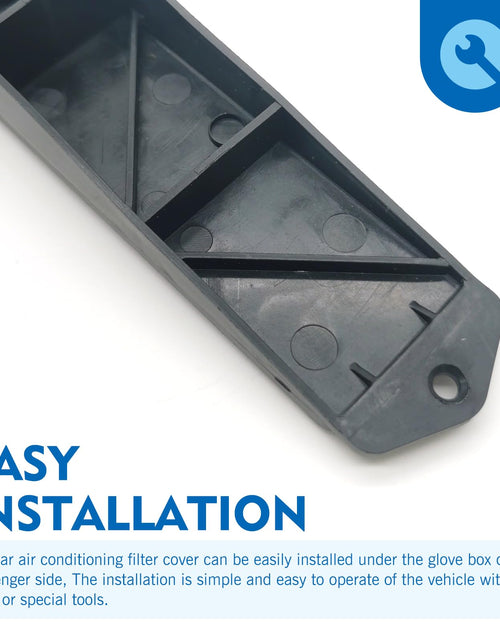 Load image into Gallery viewer, Downhill Cabin Air Filter Cover Plate w/ 2 Screws for Chevy Silverado 3500 Black
