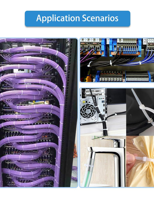 Load image into Gallery viewer, Aroono 500pcs 4in Red Nylon Zip Ties 40lb Strength UV Resistant
