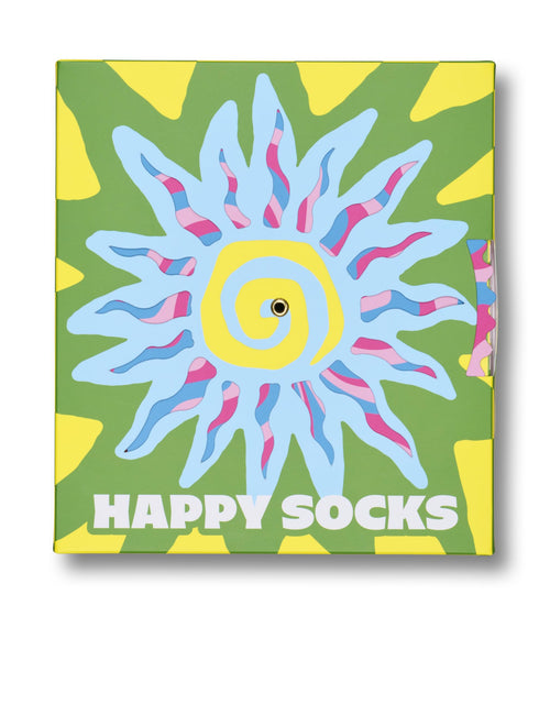 Load image into Gallery viewer, Happy Socks 2-Pack Gift Set Summer Swirl Size S/M
