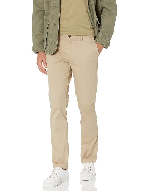 Load image into Gallery viewer, Amazon Essentials Men's Skinny-Fit Washed Stretch Chino Pant Light Khaki 29x34
