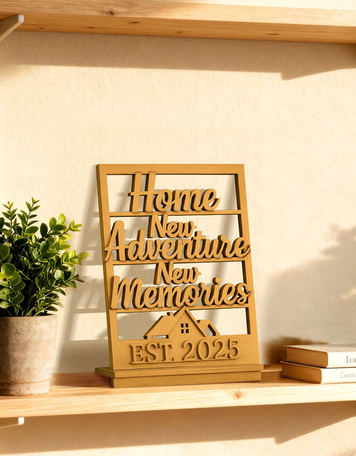 Load image into Gallery viewer, GoHoKi Housewarming Gift Farmhouse Wooden Sign Entry Table Decor New Home
