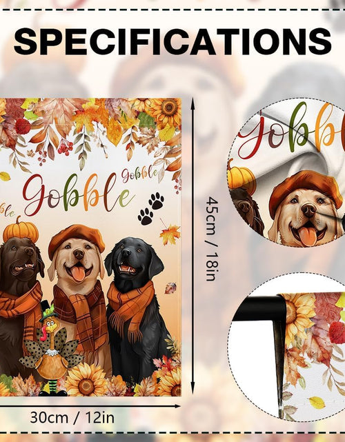 Load image into Gallery viewer, MEHOFOND Fall Happy Thanksgiving Garden Flag Double Sided 12x18in
