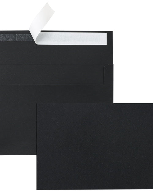 Load image into Gallery viewer, Silunkia Black Blank Greeting Cards 4x6 Heavyweight Flat Cardstock 20 Pack
