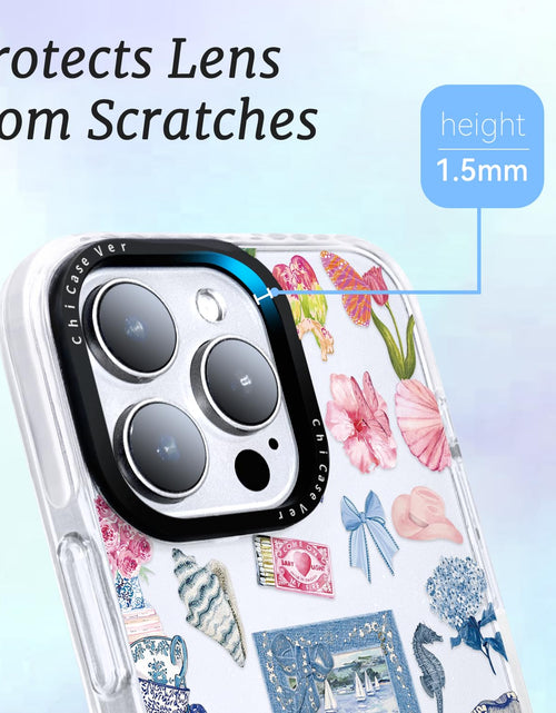 Load image into Gallery viewer, ChiCaseVer iPhone 14 Case Vintage Coastal Collage Glossy Soft TPU SunflowerCut
