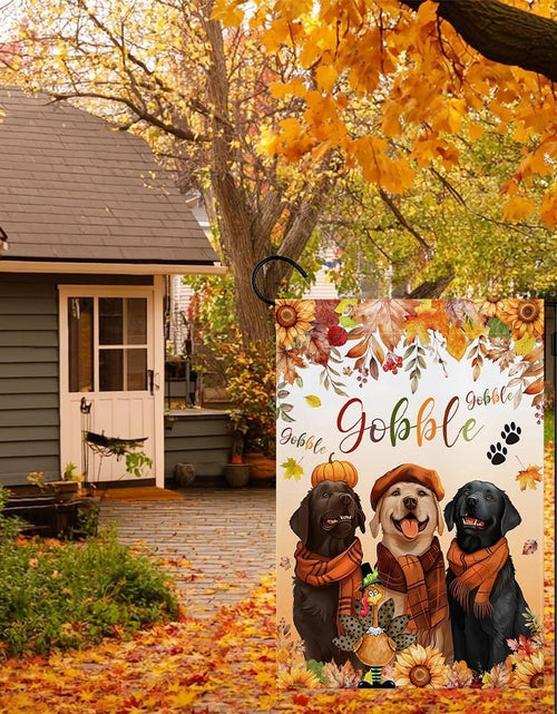 Load image into Gallery viewer, MEHOFOND Fall Happy Thanksgiving Garden Flag Double Sided 12x18in
