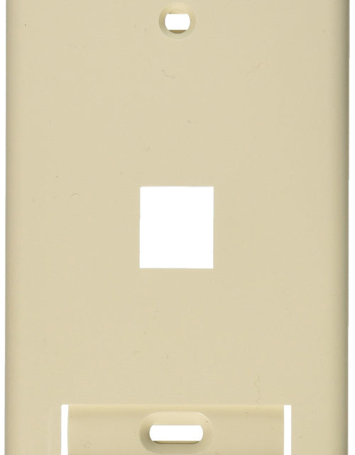 Load image into Gallery viewer, Leviton QuickPort Wallplate with ID Window Single Gang 1-Port Light Almond
