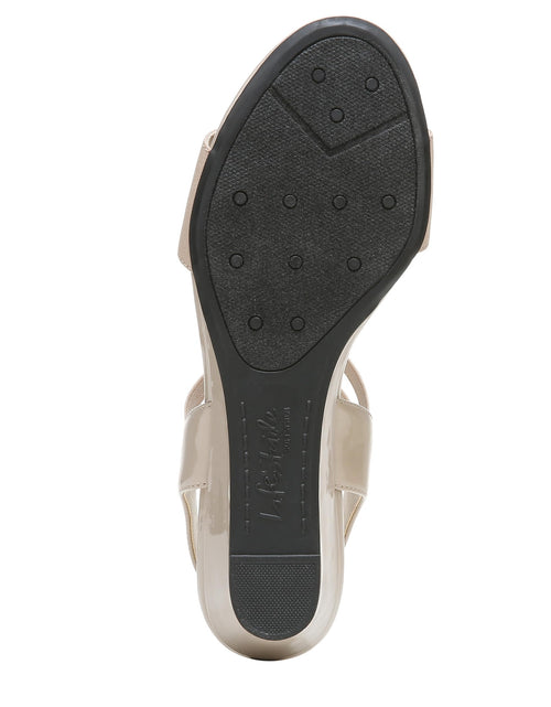 Load image into Gallery viewer, LifeStride Womens Yolo Sandal Tender Taupe Size 6 M
