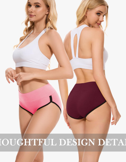 Load image into Gallery viewer, CAILECOTTON Womens Underwear Cotton Panties for Women Plus Size Panties Pack 2/5
