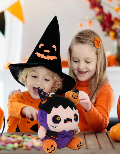 Load image into Gallery viewer, CAIYUEGG Halloween Monster Plush Purple Demon Witch Pumpkin 10 inch
