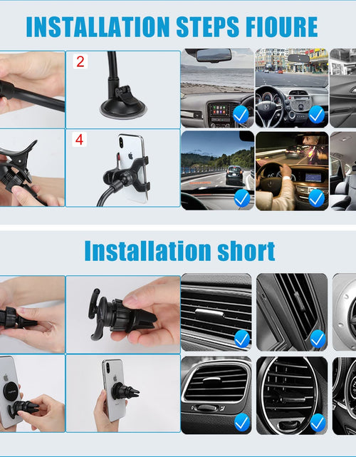 Load image into Gallery viewer, LoyaForba Universal Car Phone Mount 360° Dashboard Holder Black Rubber

