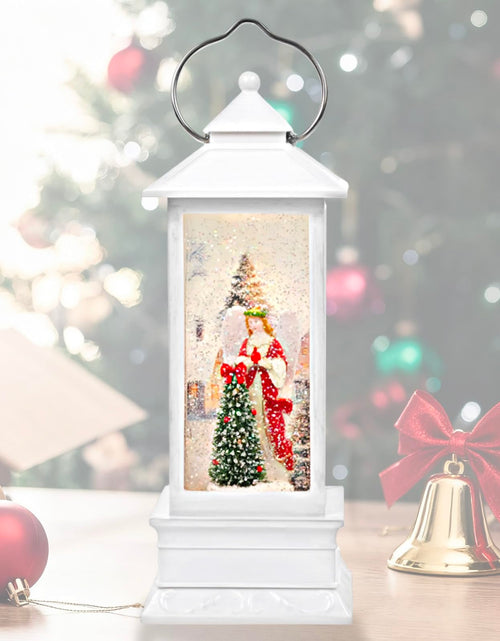 Load image into Gallery viewer, Little Glee Christmas Lantern LED Music Holiday Decoration Angel Tree Resin
