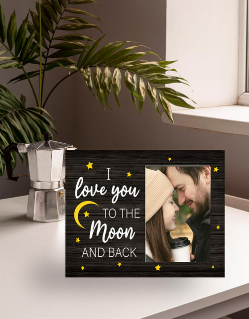 Load image into Gallery viewer, CAIFZ I Love You to the Moon and Back Picture Frame 4x6 Gift for Couple
