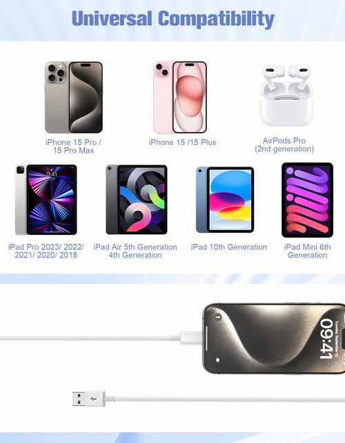 Load image into Gallery viewer, Eettvekd Carplay Cable USB A to USB C for iPhone 16/15 Pro Max iPad 3FT
