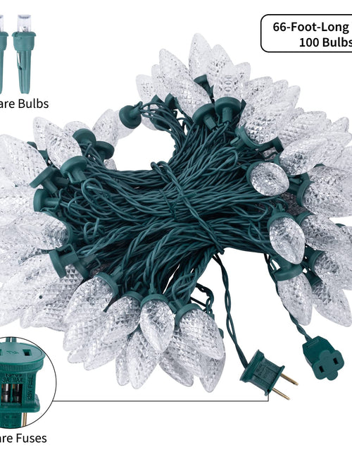 Load image into Gallery viewer, Brightown C9 LED Christmas String Lights 66ft 100 LED Warm White
