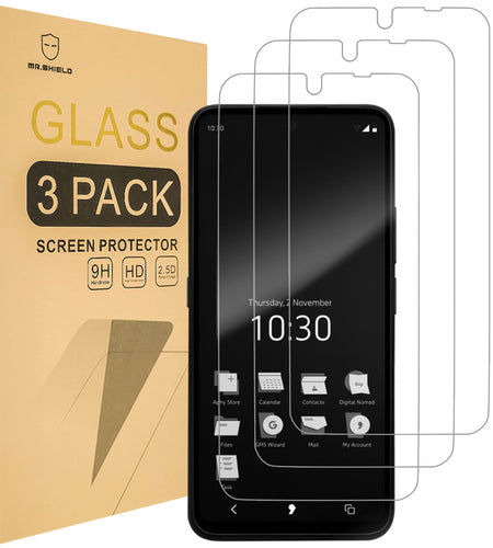Mr.Shield Screen Protector for Punkt MC02 5G Tempered Glass Clear 3-Pack