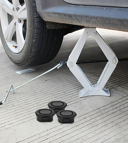 Homoyoyo 10PCS Car Rear Bumper Radar Hole Cover Plastic Plugs Black