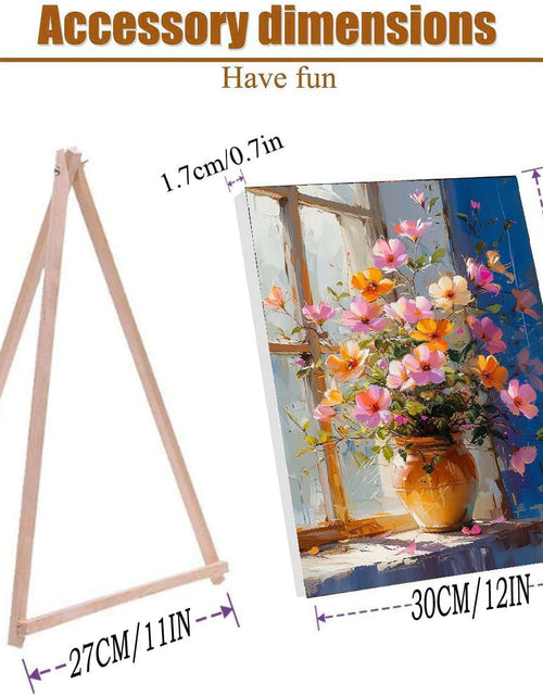 Load image into Gallery viewer, CraftyTime Paint by Numbers Kit Adult Beginner Flower 12x16 Inch Framed
